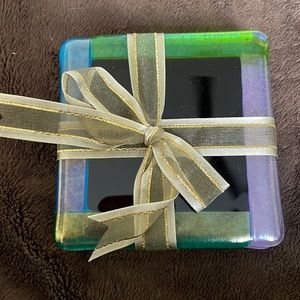 COPY - Set of 4 crafted glass coasters